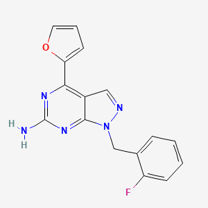 Chemical structure of A2A receptor antagonist 1