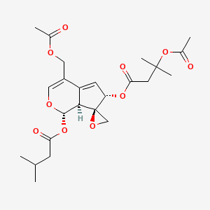 Chemical structure of Acevaltrate