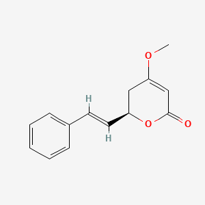 Chemical structure of (+)-Kavain