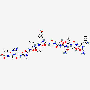 Chemical structure of Galanin (1-16)