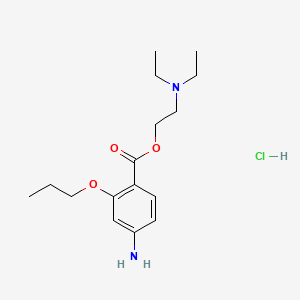 Chemical structure of Propoxycaine hydrochloride