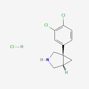 Chemical structure of Amitifadine hydrochloride (DOV-21947 hydrochloride)