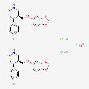 Chemical structure of Paroxetine hydrochloride hemihydrate (BRL29060 hydrochloride hemihydrate)