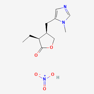 Chemical structure of Pilocarpine nitrate