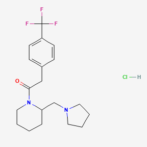 Chemical structure of ZT 52656A hydrochloride