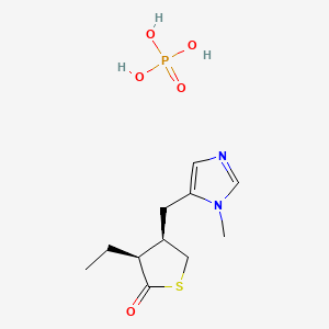 Chemical structure of Thiopilocarpine phosphate