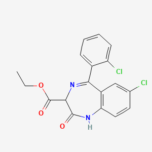 Chemical structure of Ethyl dirazepate