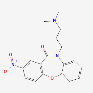 Chemical structure of Nitroxazepine (CIBA 2330Go)
