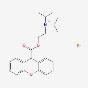 Chemical structure of Propantheline bromide
