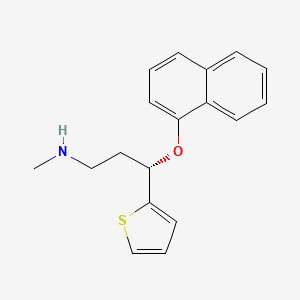 Chemical structure of Duloxetine
