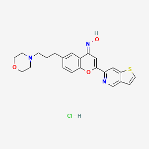 Chemical structure of Foliglurax hydrochloride