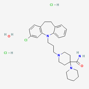 Chemical structure of Clocapramine dihydrochloride monohydrate