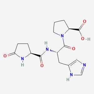 Chemical structure of Thyrotropin-releasing hormone, deamido-
