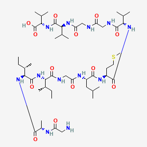 Chemical structure of Amyloid beta-Protein (29-40)