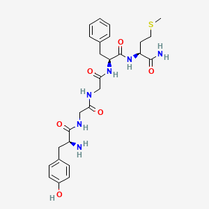 Chemical structure of Met-enkephalinamide