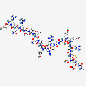 Chemical structure of Neuropeptide Y (13-36), human