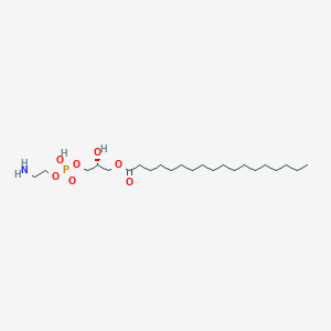Chemical structure of 1-Octadecanoyl-sn-glycero-3-phosphoethanolamine