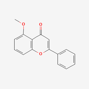 Chemical structure of 5-Methoxyflavone