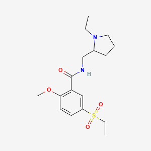 Chemical structure of Sultopride