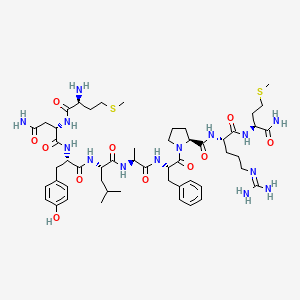Chemical structure of small cardioactive peptide B