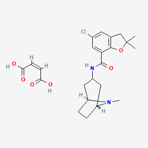 Chemical structure of Zatosetron maleate