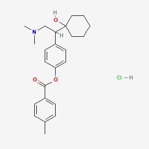 Chemical structure of Ansofaxine hydrochloride