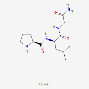 Chemical structure of Pareptide hydrochloride