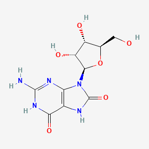 Chemical structure of 8-Hydroxyguanosine