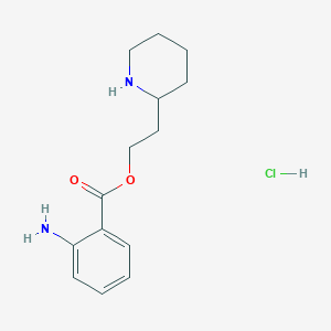 Chemical structure of Piridocaine hydrochloride (Lucaine hydrochloride)