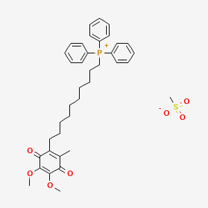 Chemical structure of Mitoquinone mesylate