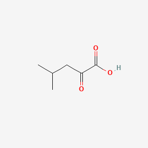 Chemical structure of 4-Methyl-2-oxovaleric acid
