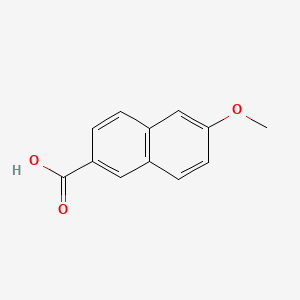 Chemical structure of 6-Methoxy-2-Naphthoic Acid