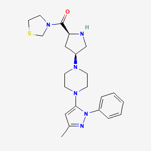 Chemical structure of Teneligliptin