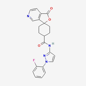 Chemical structure of MK-0557