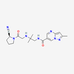 Chemical structure of Anagliptin