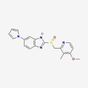 Chemical structure of Ilaprazole