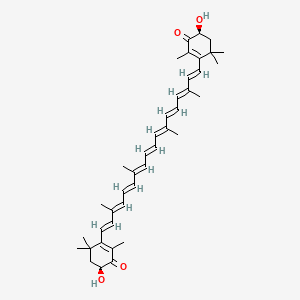 Chemical structure of Astaxanthin