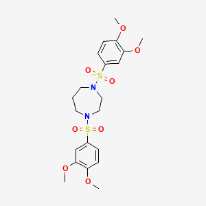 Chemical structure of SB756050