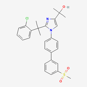 Chemical structure of BMS-779788 (EXEL04286652)