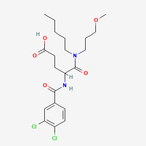Chemical structure of Loxiglumide