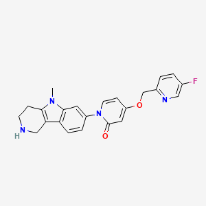 Chemical structure of ALB-127158(a)