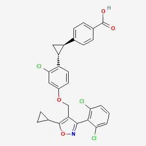 Chemical structure of PX20606 trans racemate (PX-102 trans racemate)