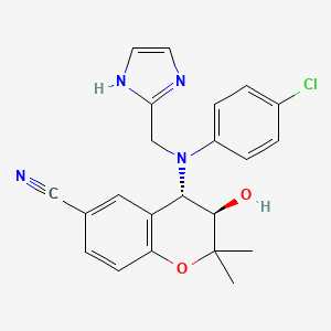 Chemical structure of BMS-191095