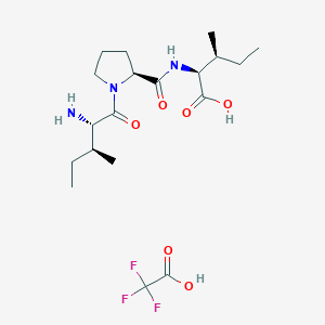 Chemical structure of Diprotin A TFA (Ile-Pro-Pro (TFA))