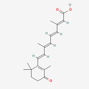Chemical structure of 4-Oxoretinoic acid