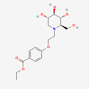 Chemical structure of Emiglitate