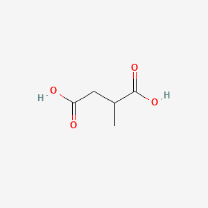 Chemical structure of Methylsuccinic acid