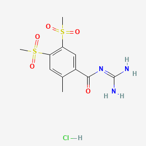 Chemical structure of Rimeporide Hydrochloride