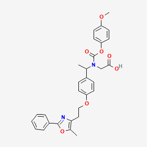 Chemical structure of Peliglitazar racemate