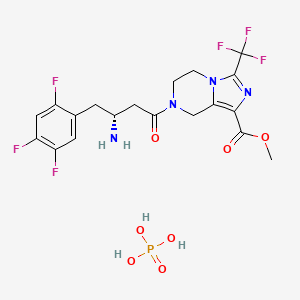 Chemical structure of Retagliptin phosphate